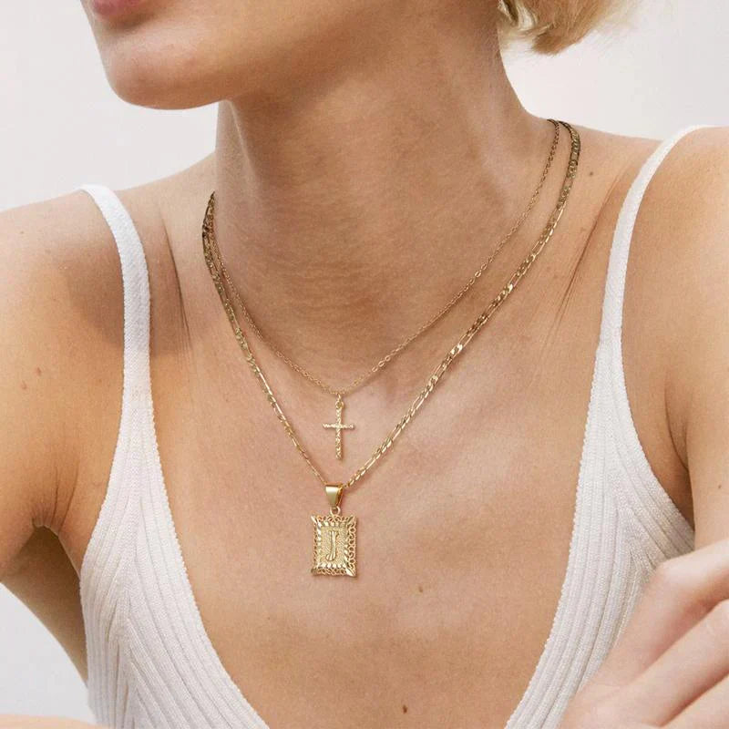 CROSS INITIAL™ | GOLD NECKLACE SET