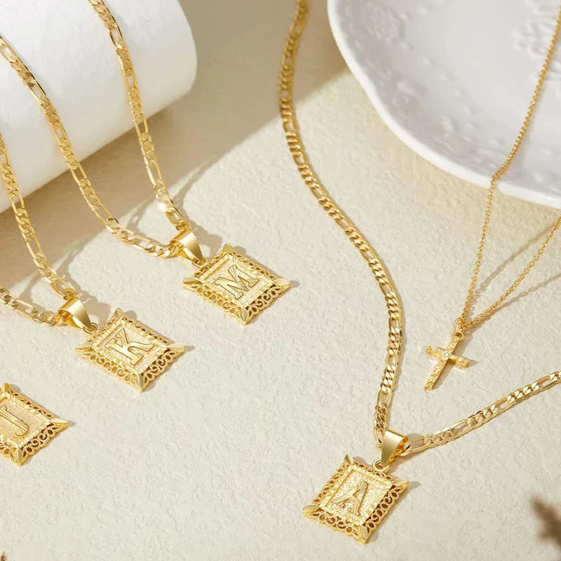 CROSS INITIAL™ | GOLD NECKLACE SET