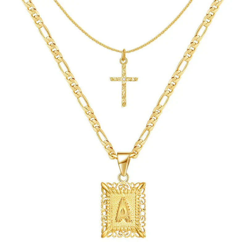 CROSS INITIAL™ | GOLD NECKLACE SET