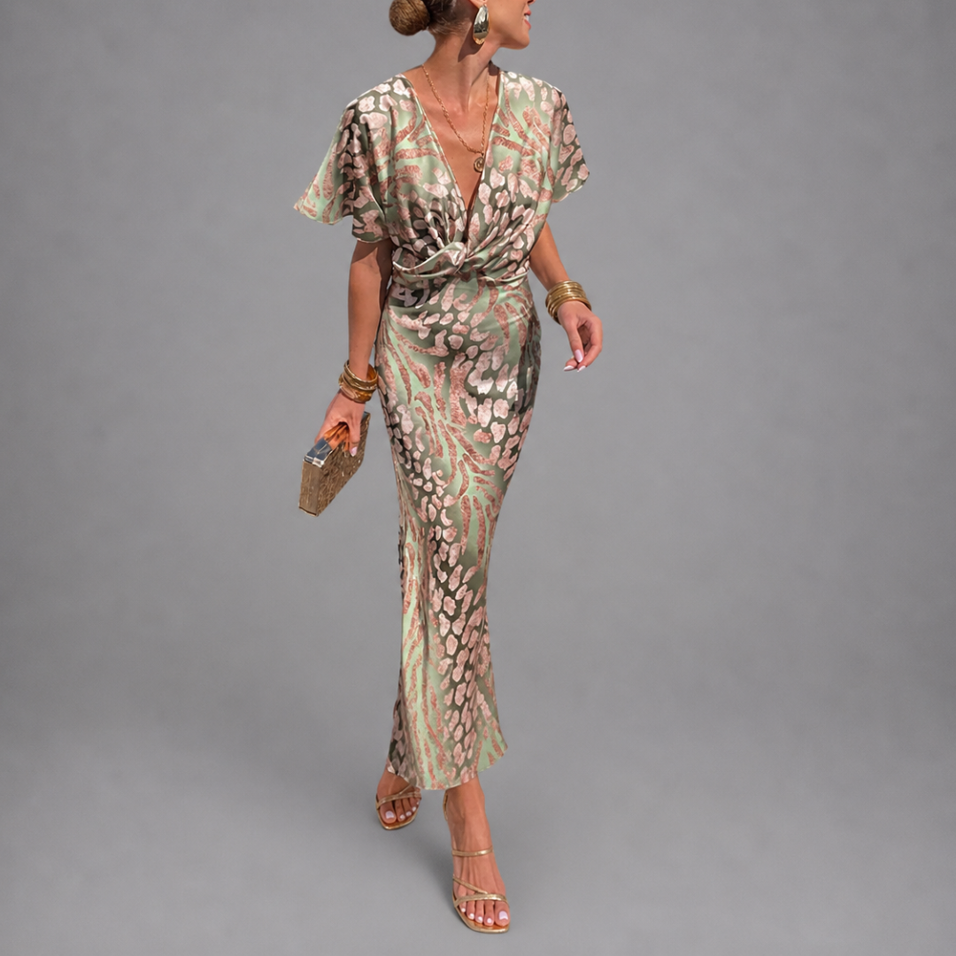 Emmeline™  - COPPER MIDI DRESS