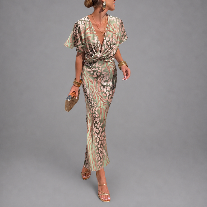 Emmeline™  - COPPER MIDI DRESS