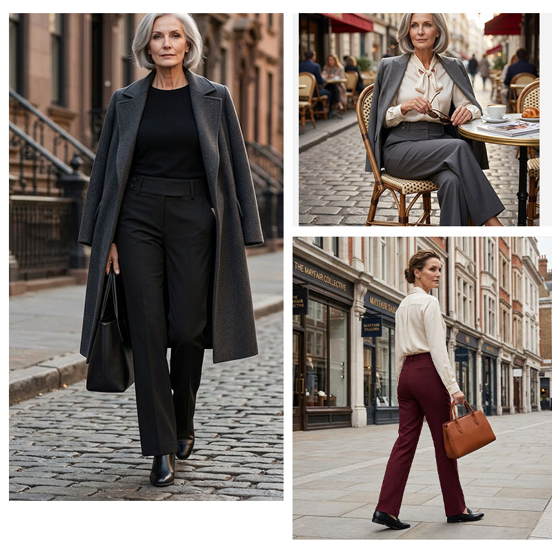 Elowra - Tailored Flared Suit Pants