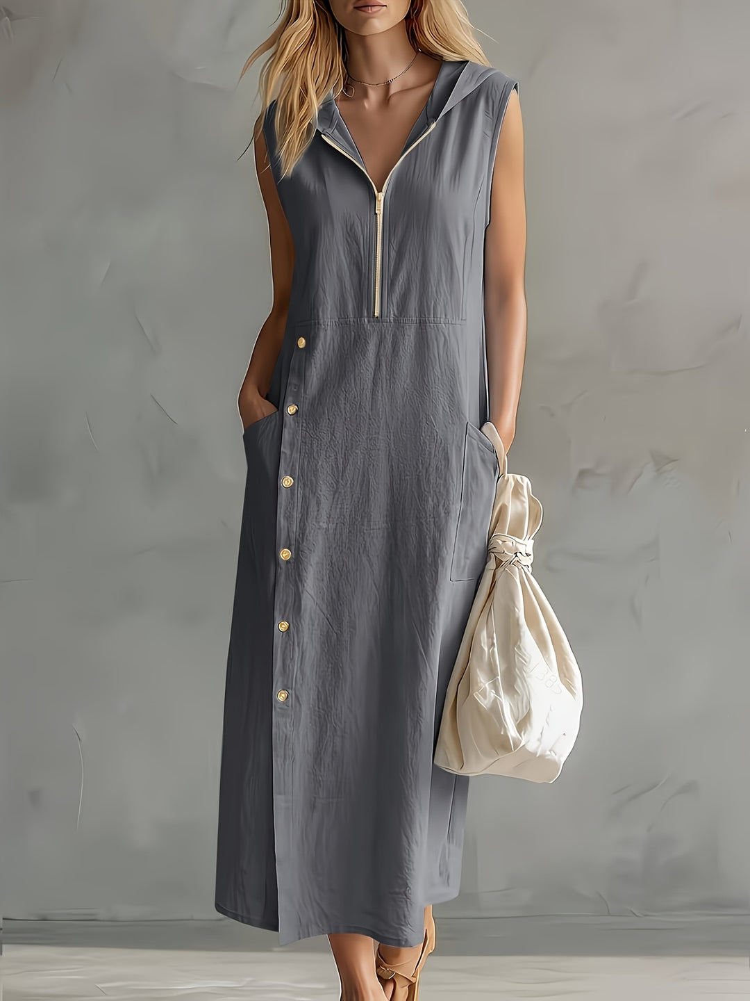 Genevieve | Casual Hooded Dress