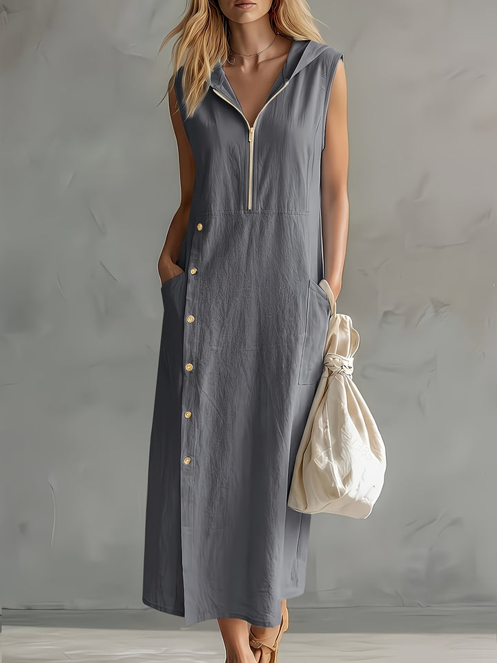 Genevieve | Casual Hooded Dress