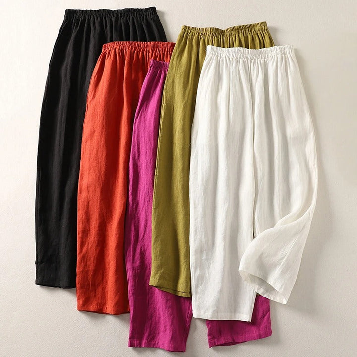 Amalia™ — Flowing cotton and linen trousers