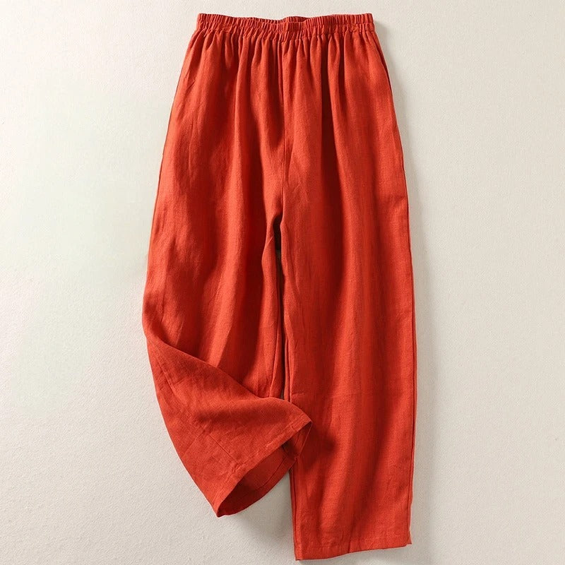 Amalia™ — Flowing cotton and linen trousers