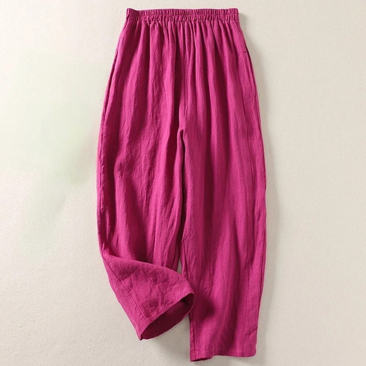 Amalia™ — Flowing cotton and linen trousers