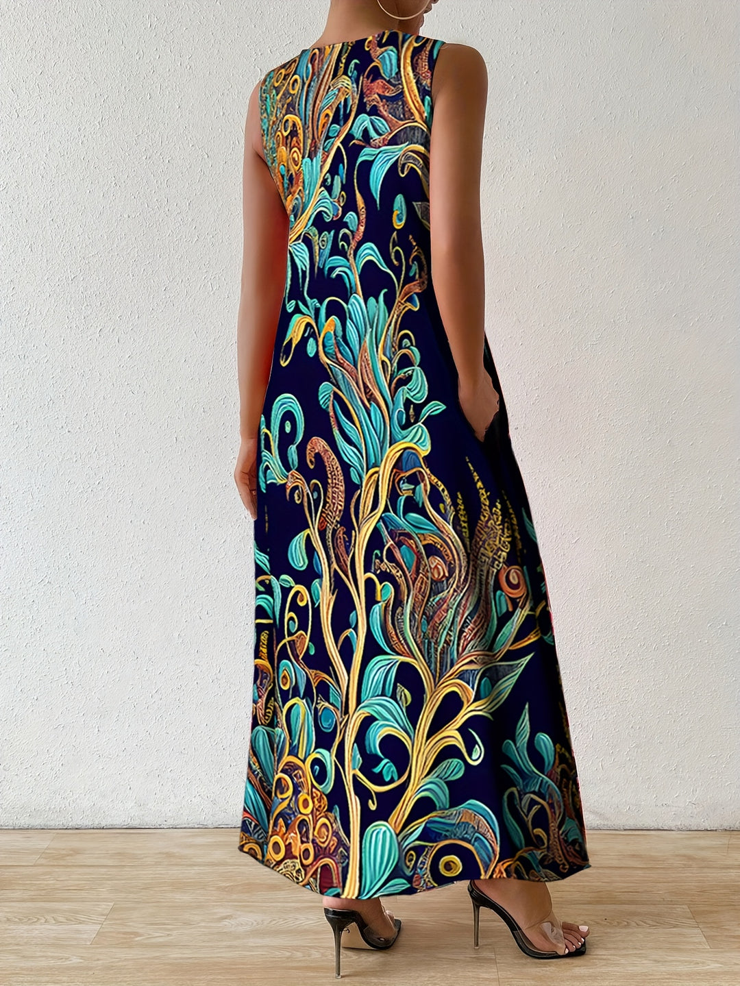 Linnea | Sleeveless Floral Pocket Dress
