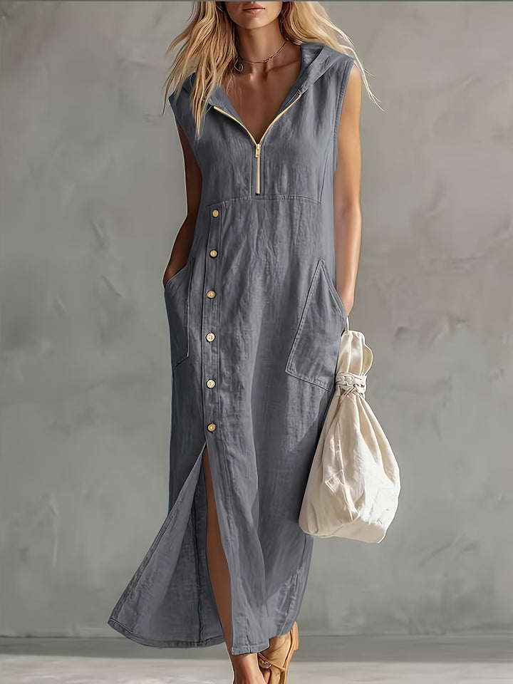 Genevieve | Casual Hooded Dress