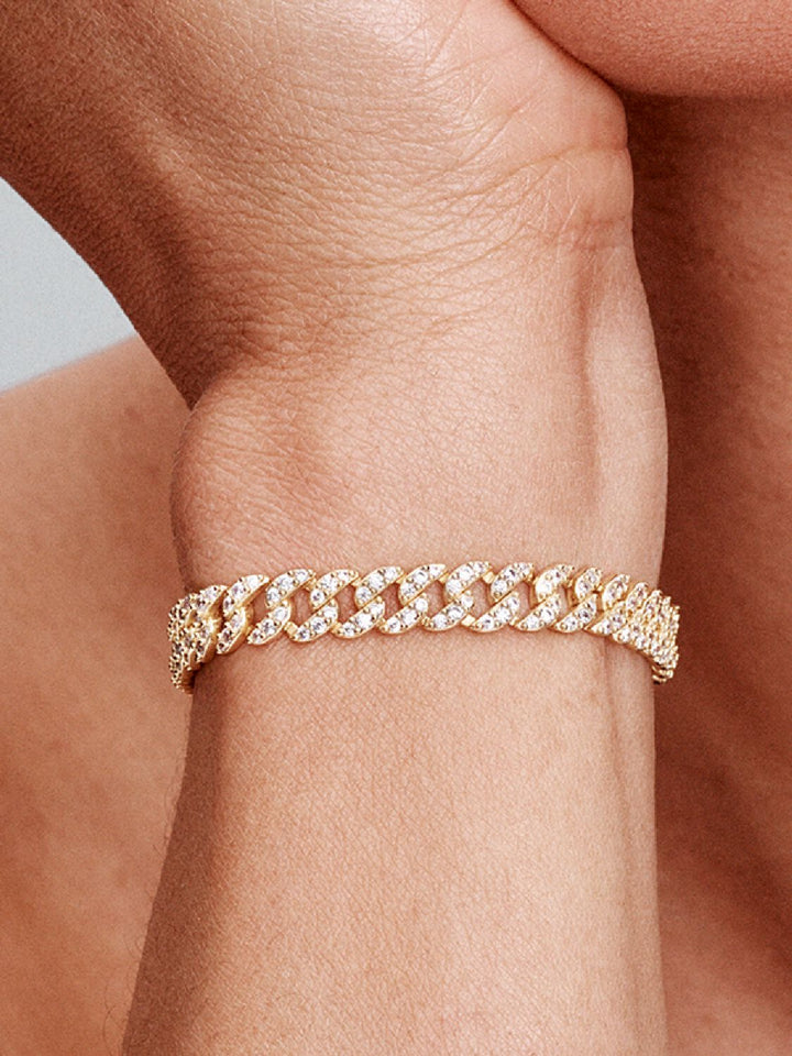PAVÉ CUBAN™ | GOLD BRACELET