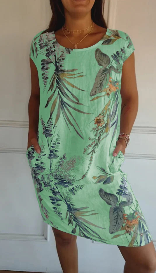 Mila | Women’s Printed Summer Dress with Pockets