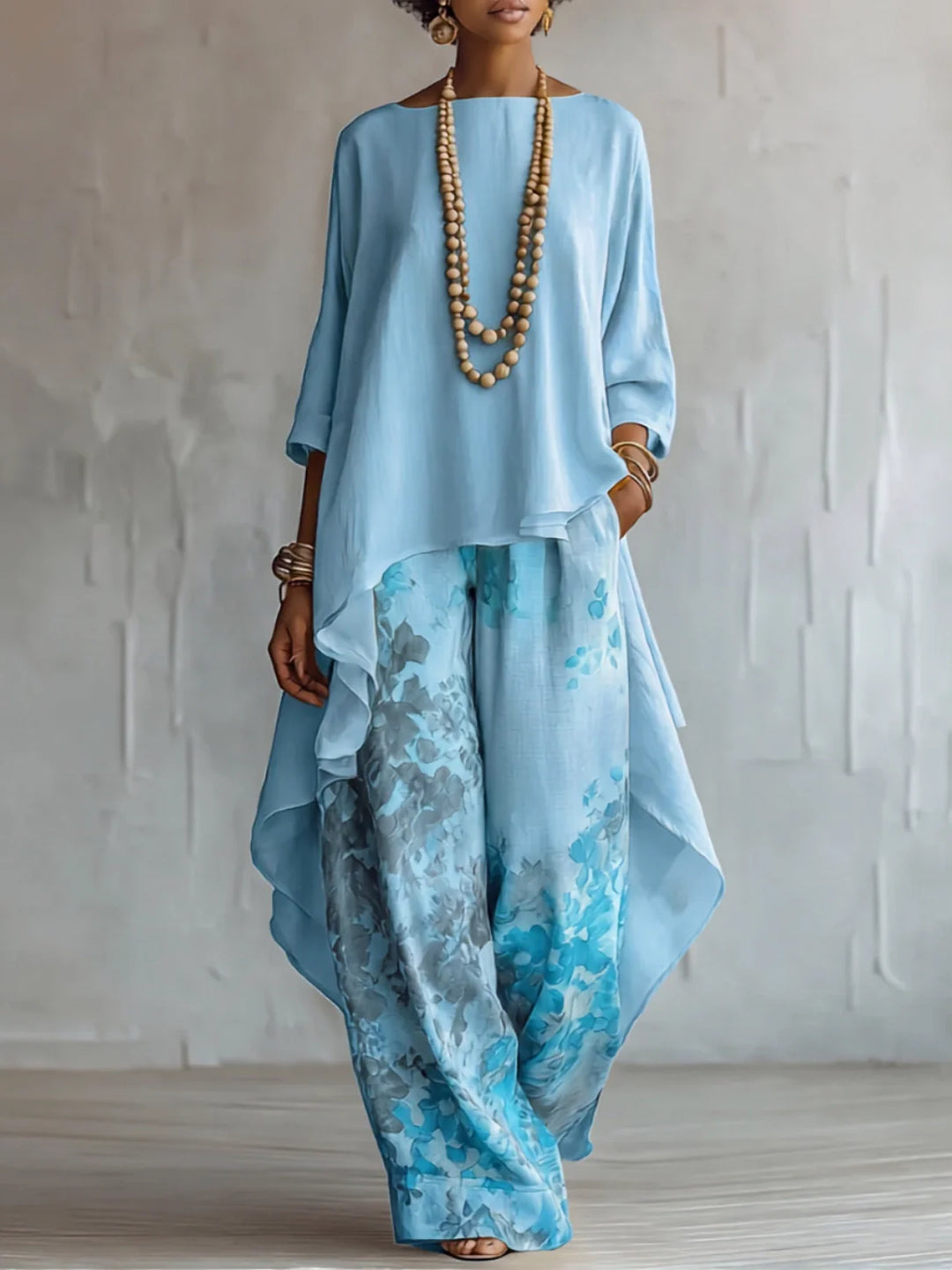Ginevra | Complete Floral Asymmetric Fluid