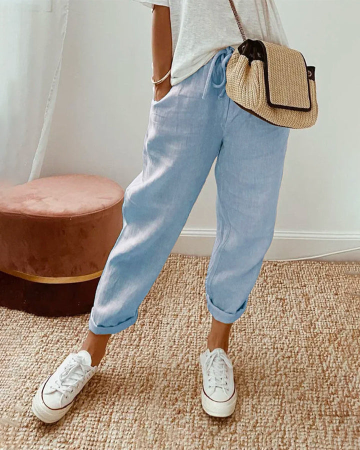 Casual & Stylish Anti-Perspiration Linen Trousers