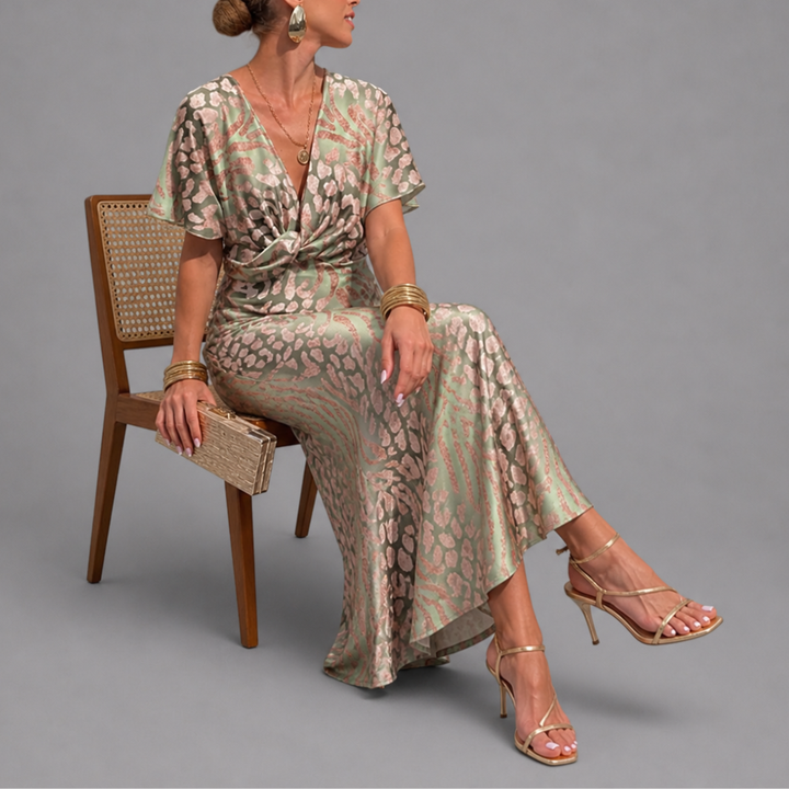 Emmeline™  - COPPER MIDI DRESS