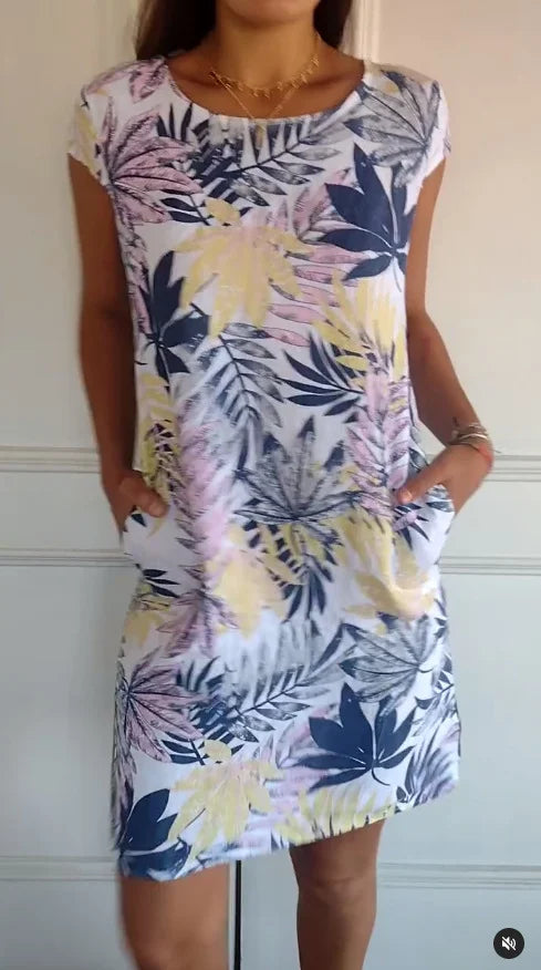 Mila | Women’s Printed Summer Dress with Pockets