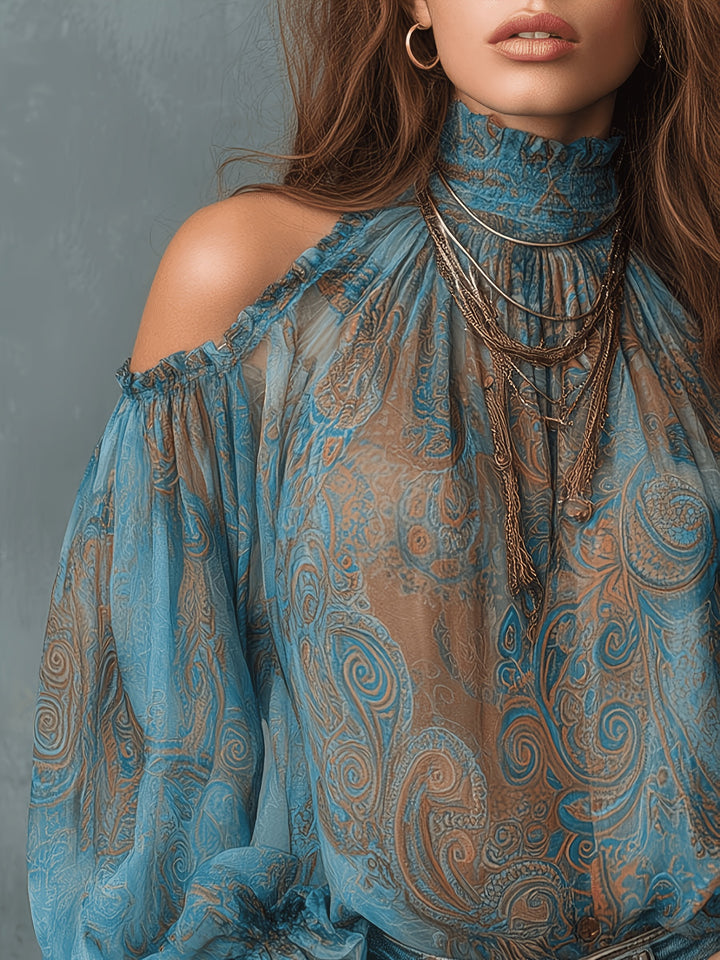 Celeste | Vintage Off-Shoulder Blouse
