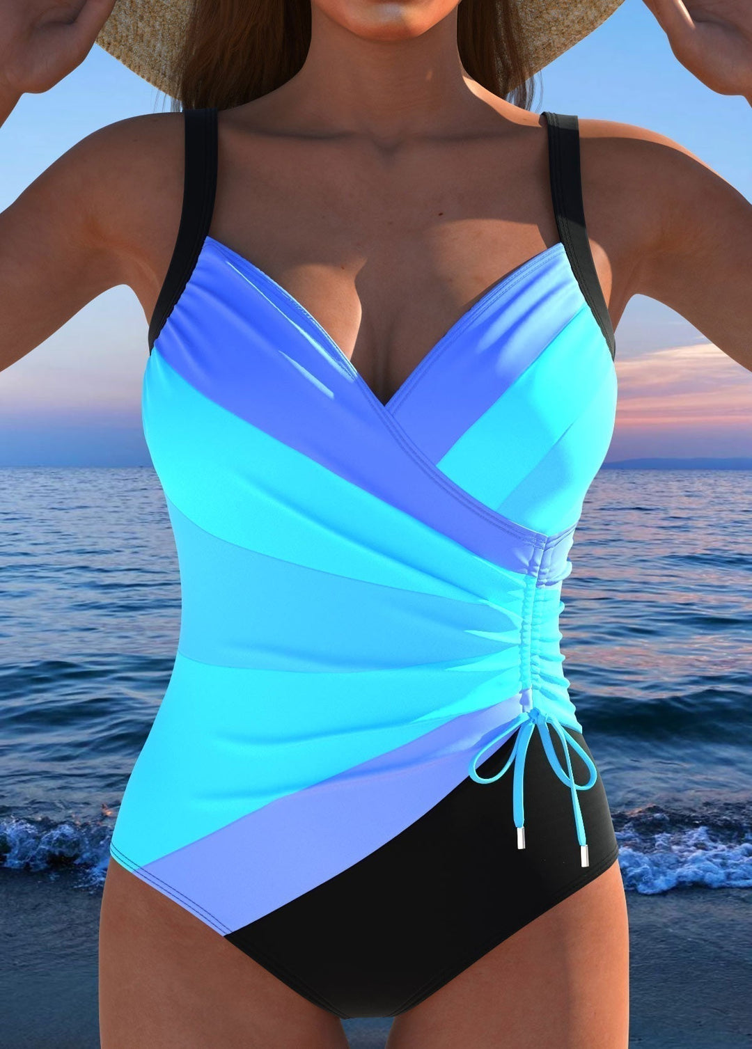 Éloria – Elegant Swimsuit with a Colorful Print