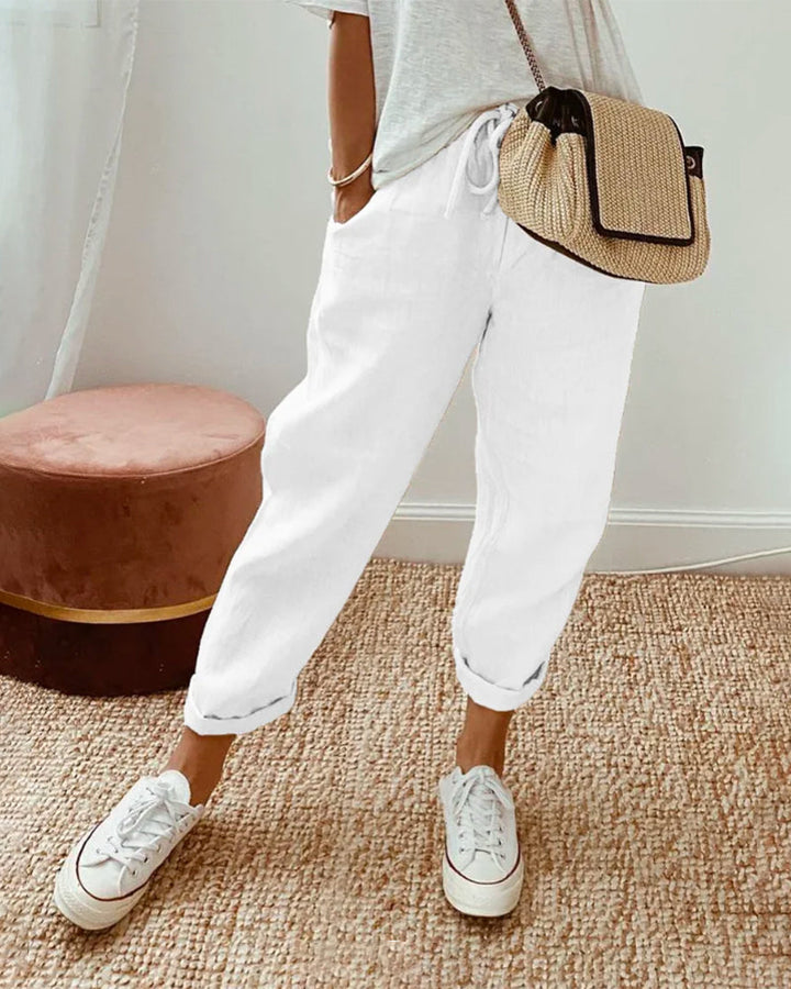 Casual & Stylish Anti-Perspiration Linen Trousers