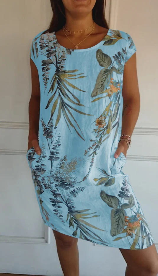 Mila | Women’s Printed Summer Dress with Pockets