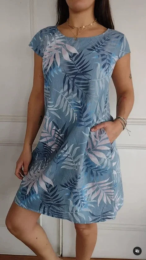 Mila | Women’s Printed Summer Dress with Pockets