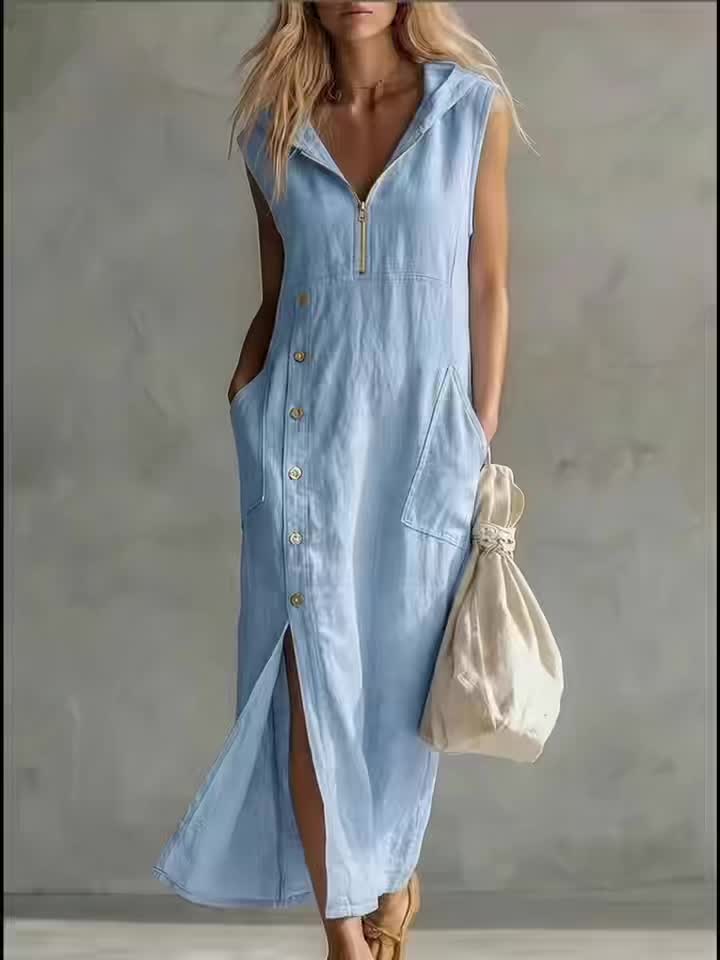 Genevieve | Casual Hooded Dress
