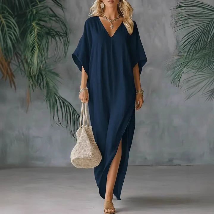 CORA | Slit Maxi Dress with Flattering Fit and Versatile Style