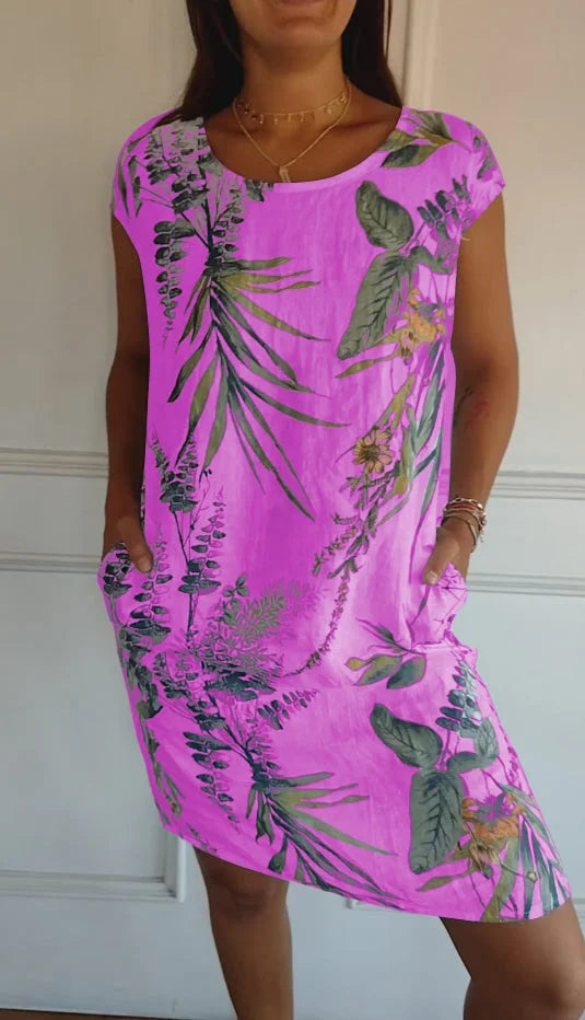 Mila | Women’s Printed Summer Dress with Pockets