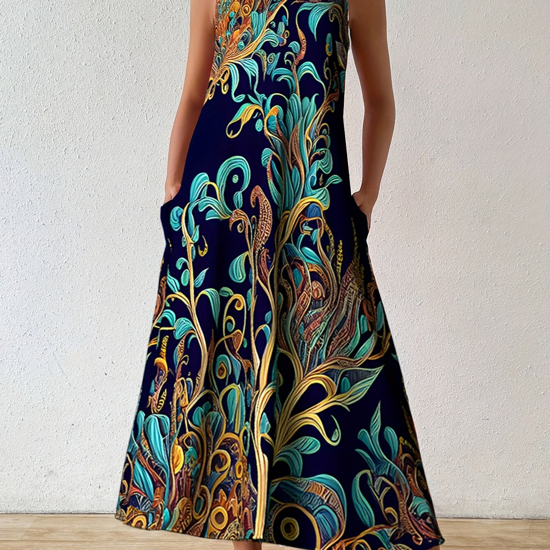 Linnea | Sleeveless Floral Pocket Dress