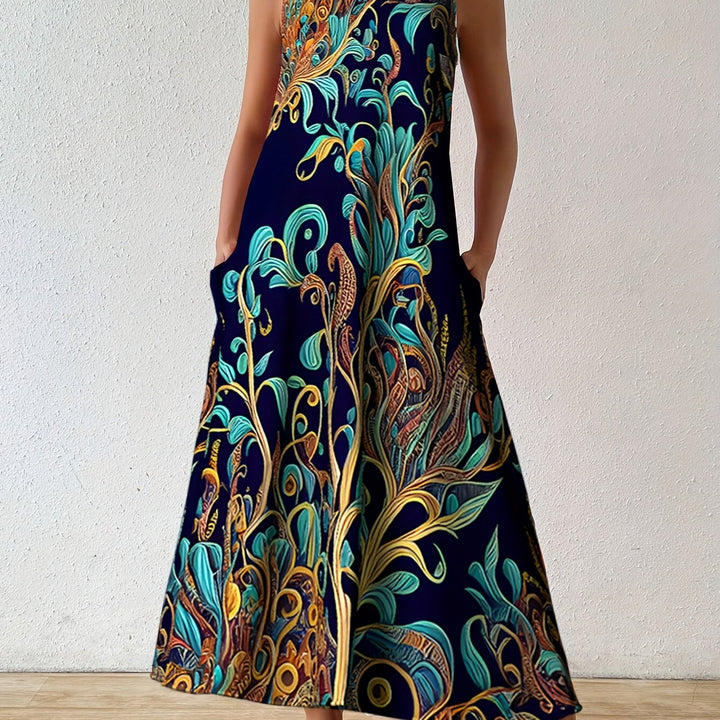Linnea | Sleeveless Floral Pocket Dress
