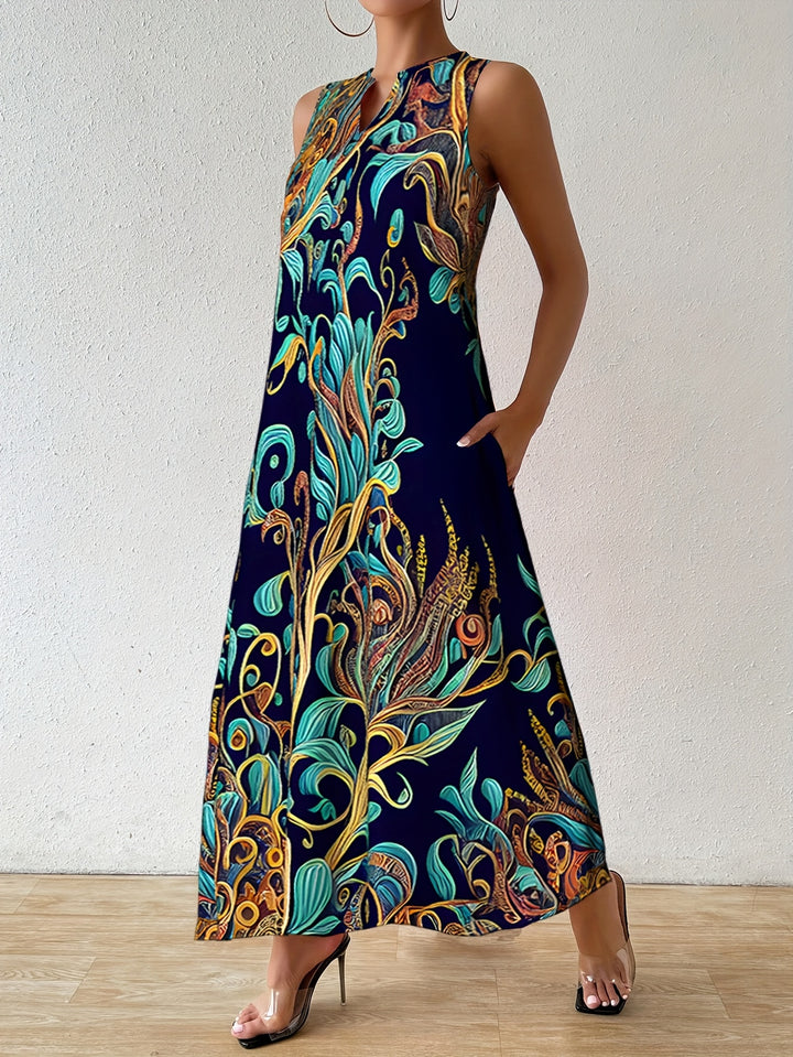 Linnea | Sleeveless Floral Pocket Dress
