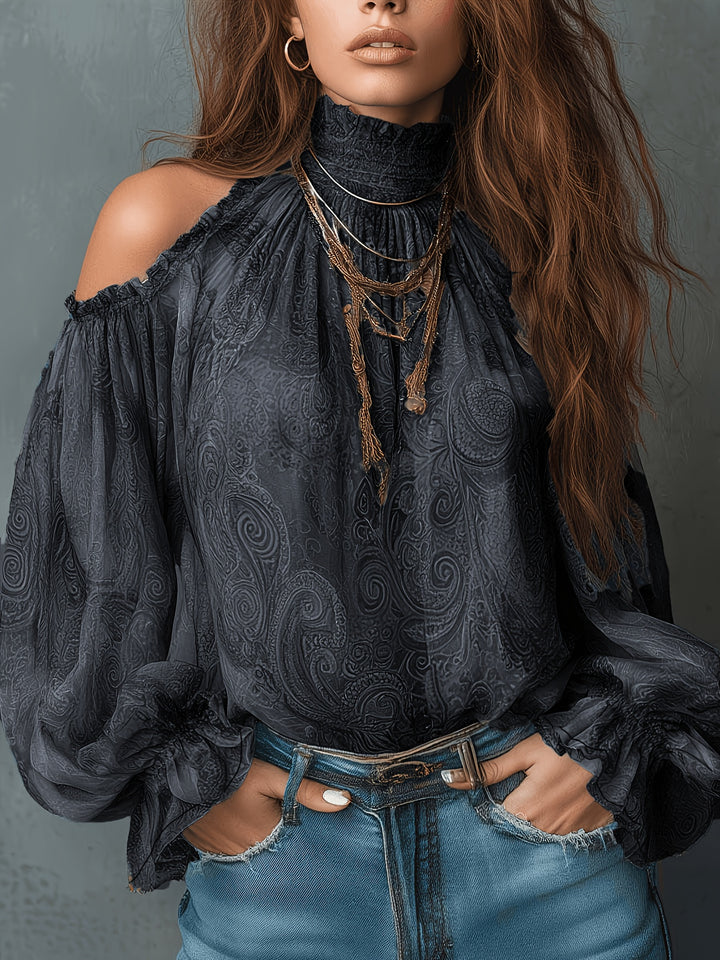 Celeste | Vintage Off-Shoulder Blouse