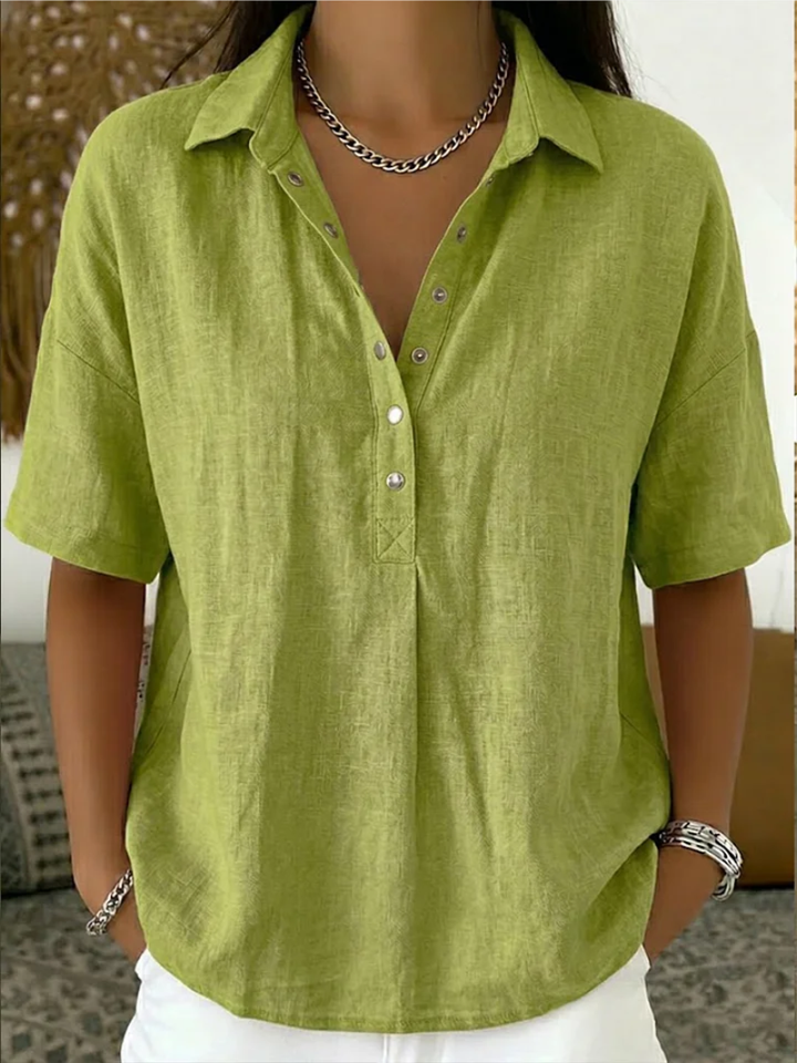 Hélène™ | Collared blouse