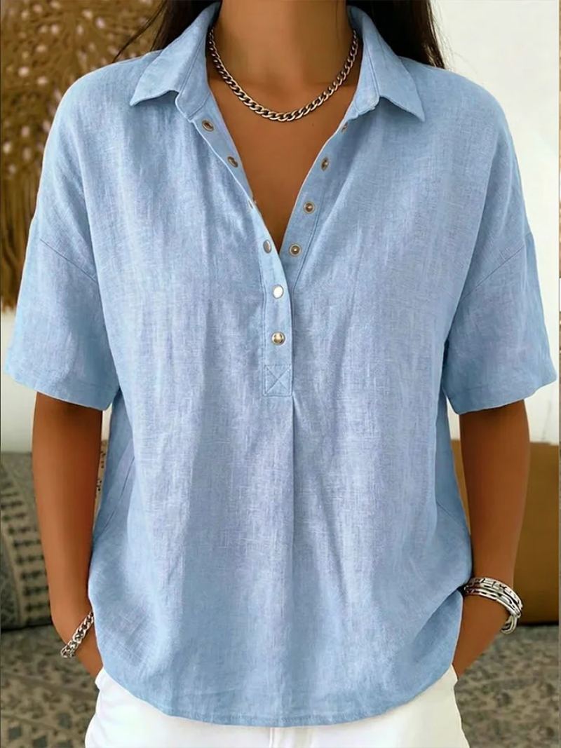 Hélène™ | Collared blouse