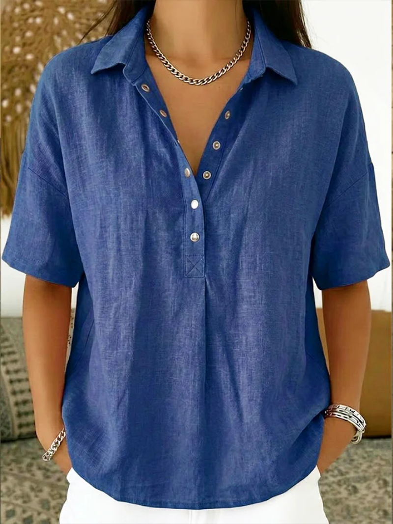 Hélène™ | Collared blouse