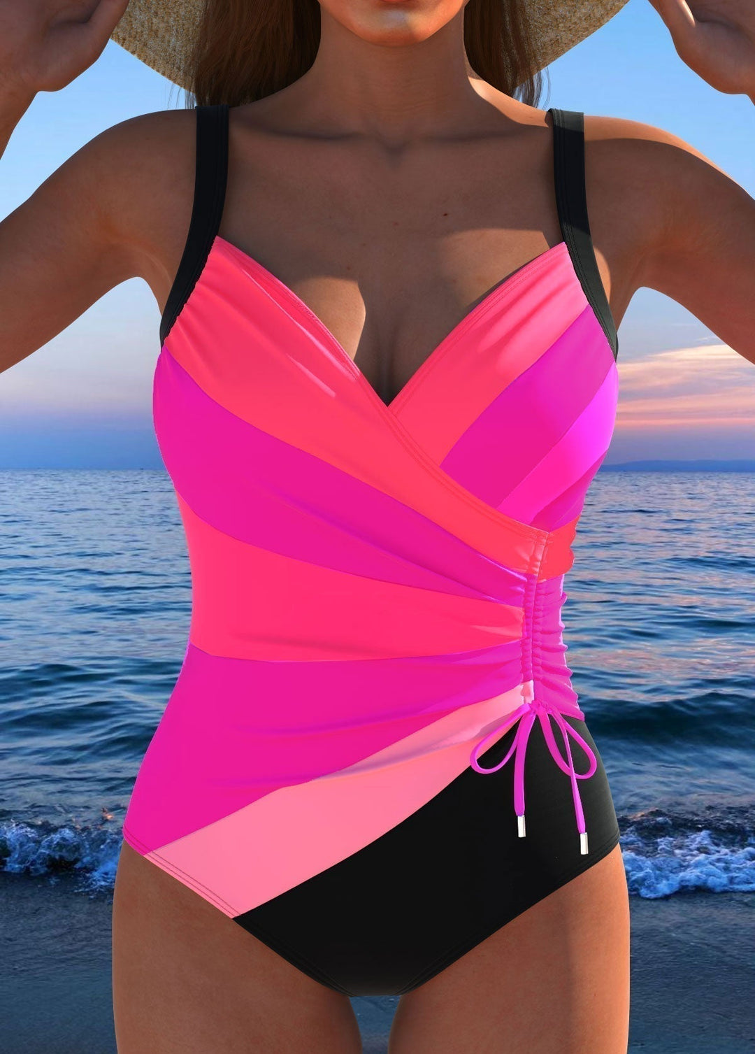 Éloria – Elegant Swimsuit with a Colorful Print