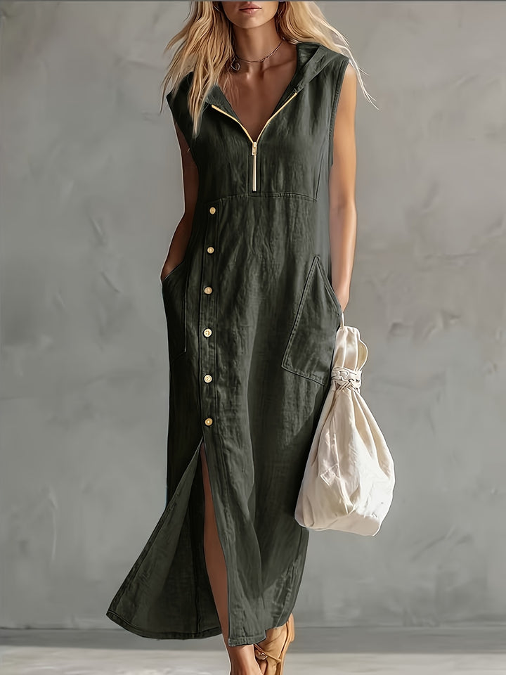 Genevieve | Casual Hooded Dress
