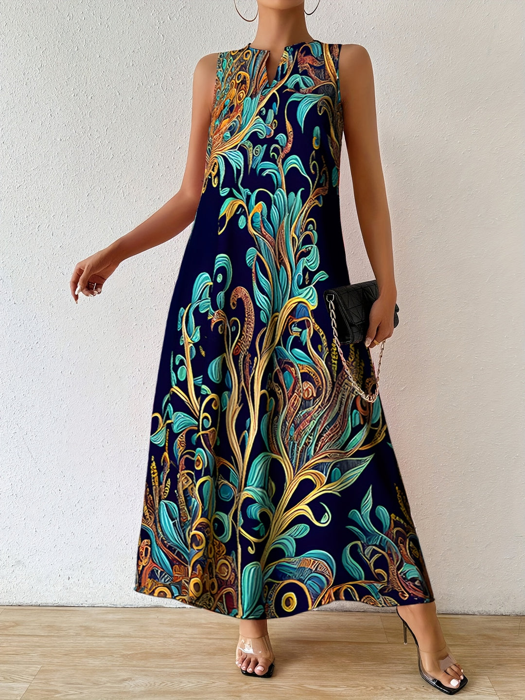Linnea | Sleeveless Floral Pocket Dress