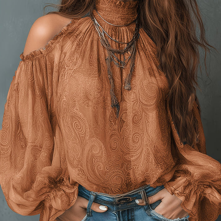 Celeste | Vintage Off-Shoulder Blouse