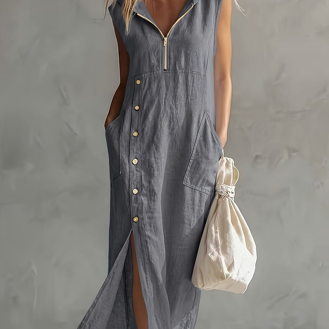 Genevieve | Casual Hooded Dress
