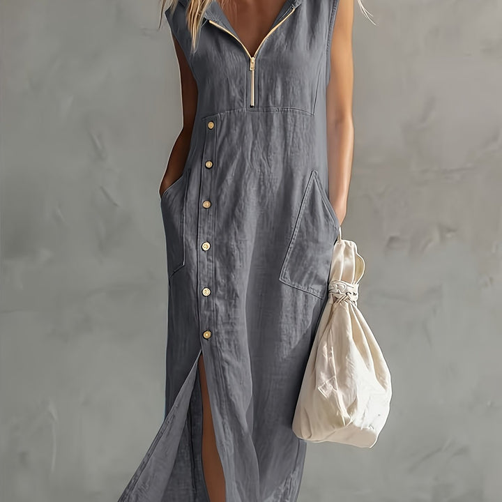 Genevieve | Casual Hooded Dress