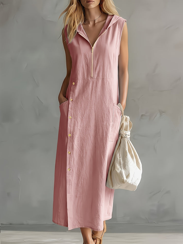 Genevieve | Casual Hooded Dress