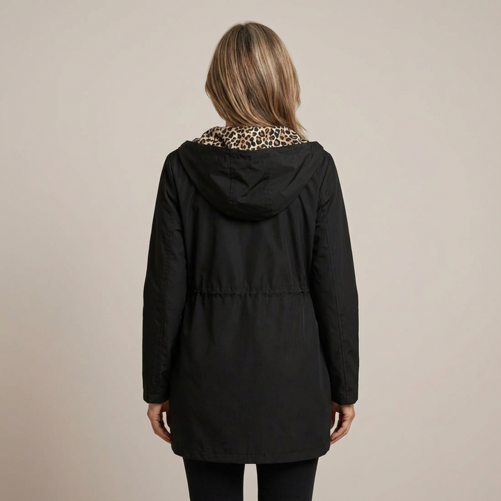 SOPHIA - Reversible Leopard Print Coat