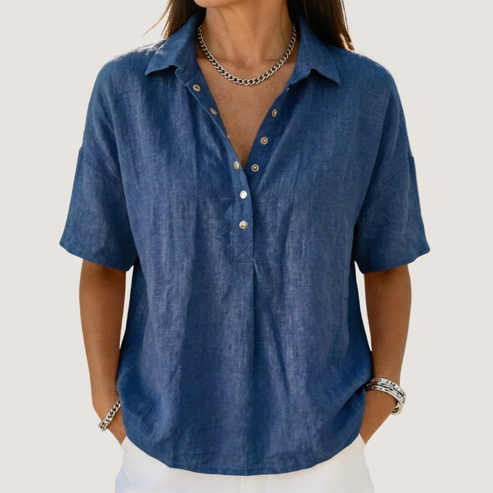 Hélène™ | Collared blouse