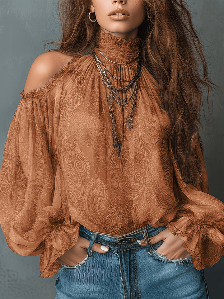 Celeste | Vintage Off-Shoulder Blouse