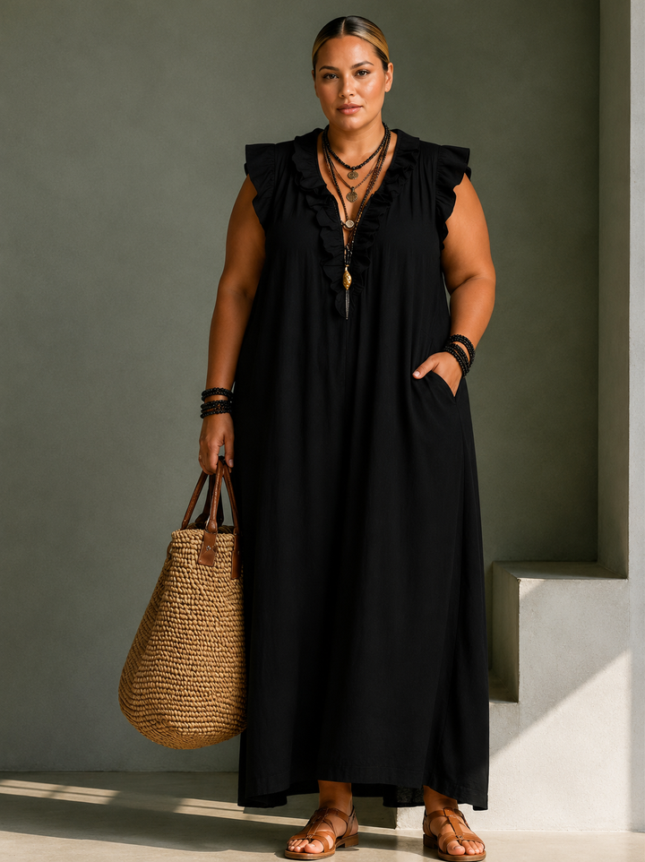 Corina - Flowy Boho Maxi Dress
