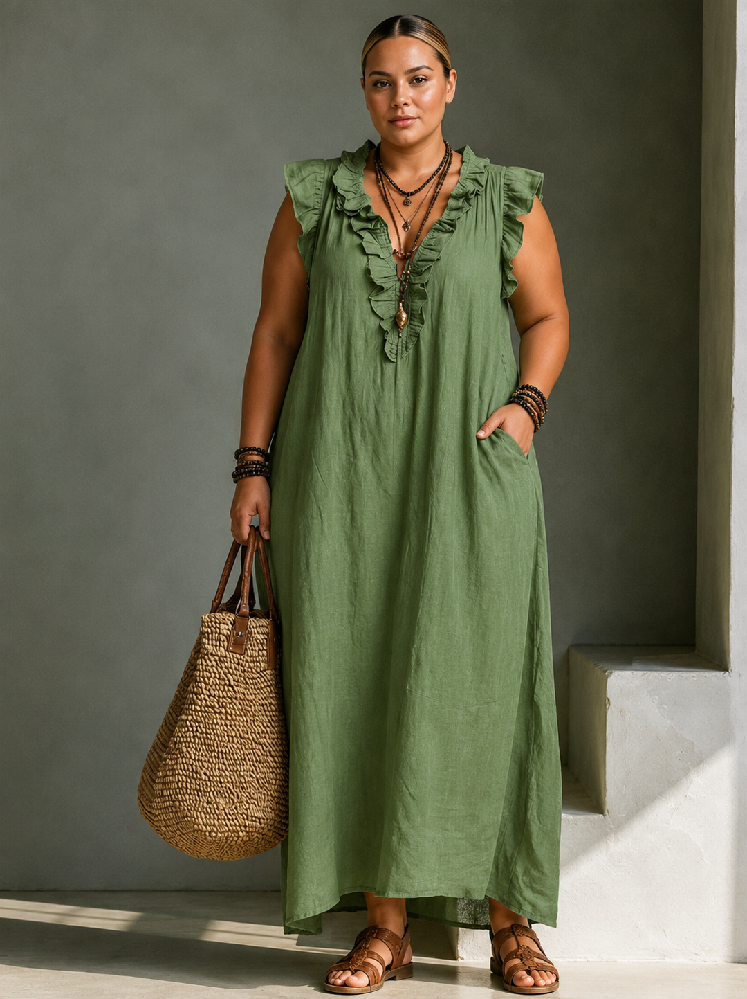 Corina - Flowy Boho Maxi Dress