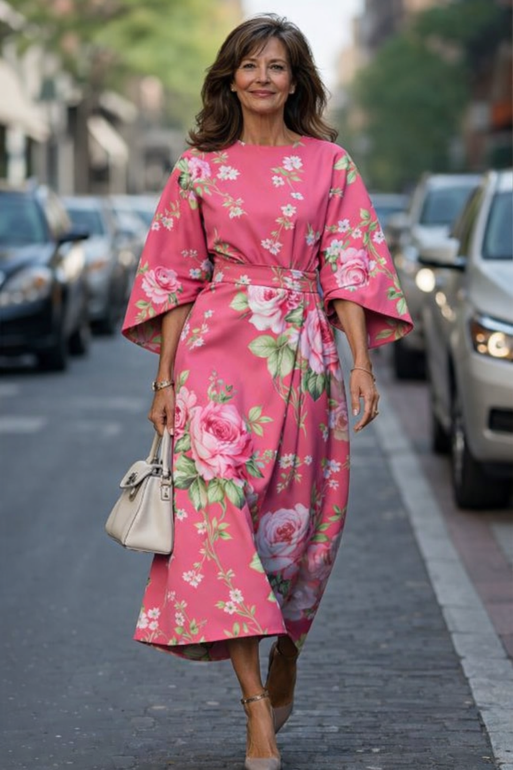 Moxlan | Elegant Floral Dress