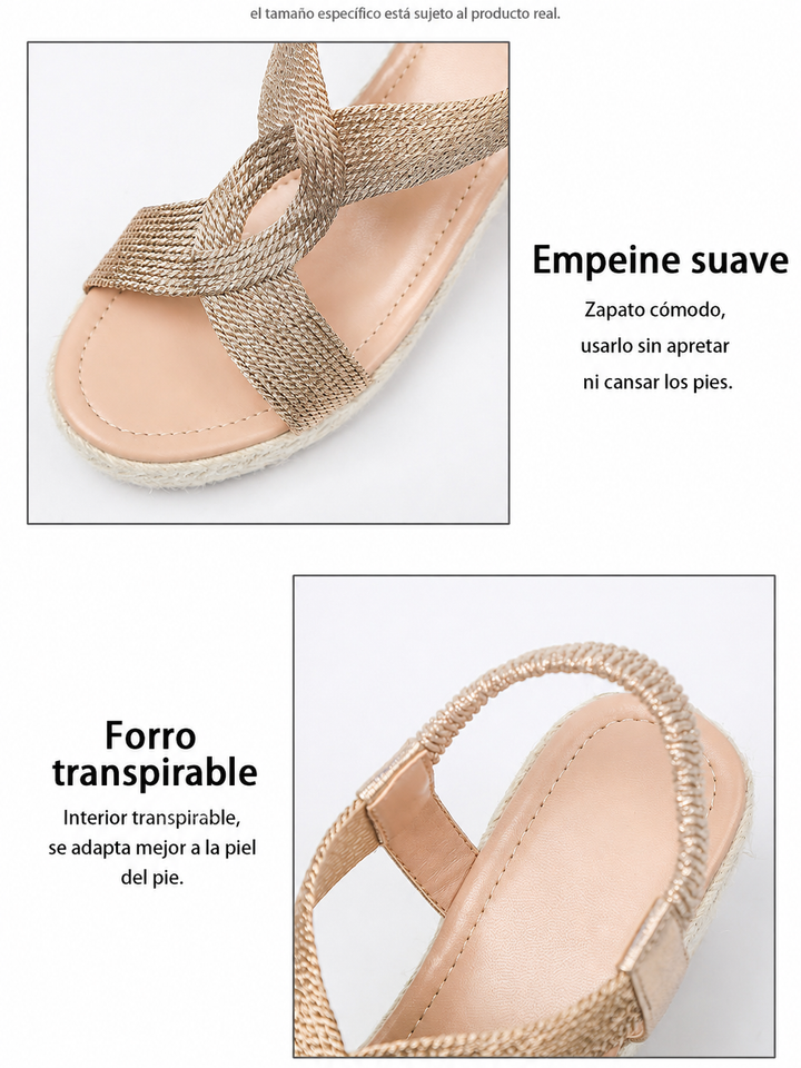 Aroa | handcrafted woven wedge sandals