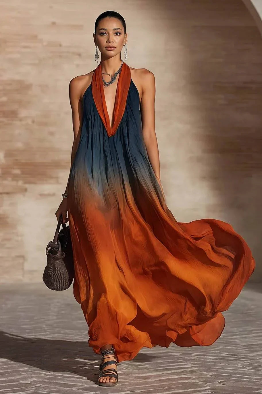 Paula™ | Halterneck Maxi Dress