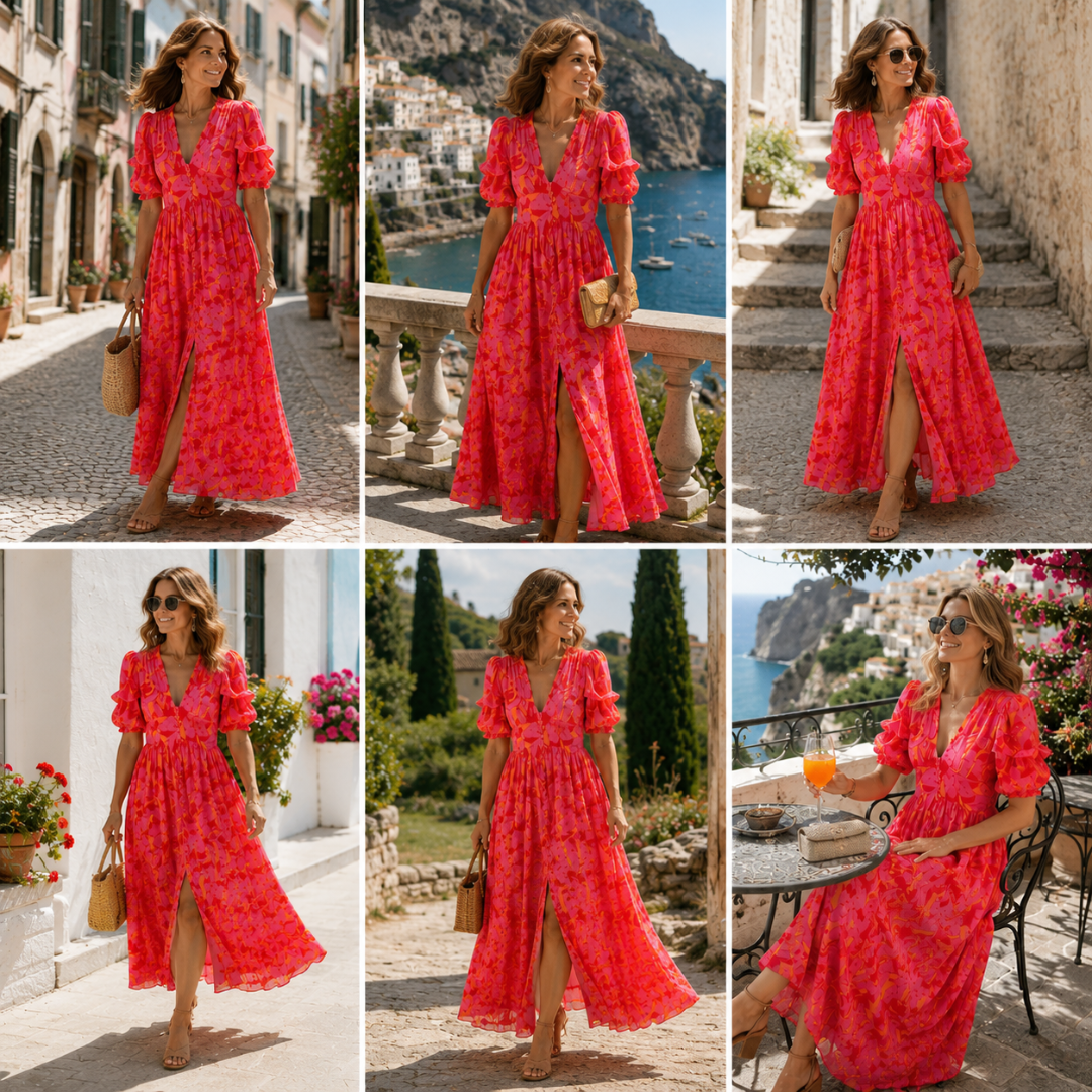 Céleste | Solar Glow Maxi Dress